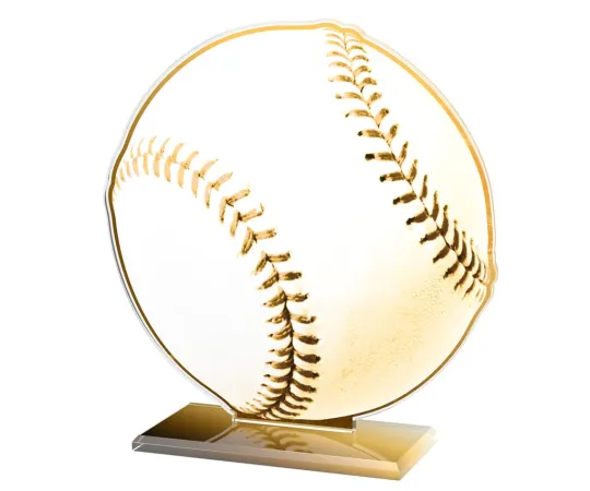 Akrylátová trofej AWF M33 | Baseball Výška cm: 13,5 - Šířka cm: 12,5 - stříbrná