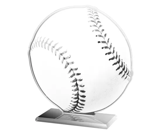 Akrylátová trofej AWF M33 | Baseball Výška cm: 13,5 - Šířka cm: 12,5 - stříbrná