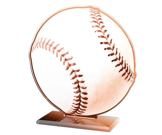 Akrylátová trofej AWF M33 | Baseball Výška cm: 13,5 - Šířka cm: 12,5 - stříbrná