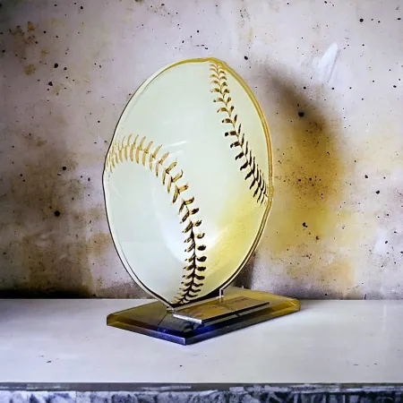 Akrylátová trofej AWF M33 | Baseball Výška cm: 13,5 - Šířka cm: 12,5 - stříbrná
