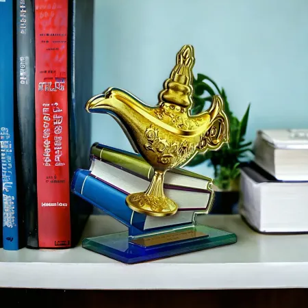 Akrylátová trofej AWF M34 | Quiz Výška cm: 21,5 - Šířka cm: 20,5 - zlatá