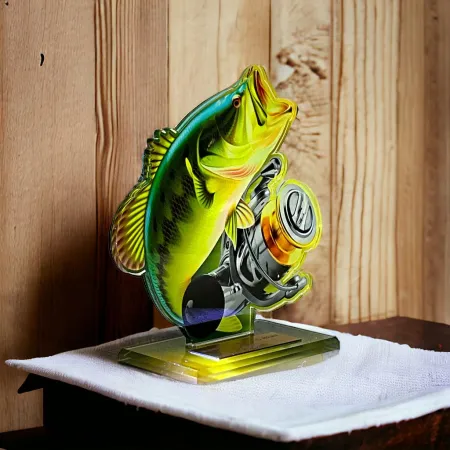 Akrylátová trofej AWF M37 | Rybaření Výška cm: 17,5 - Šířka cm: 16,5 - plnobarevná