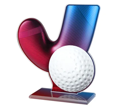 Akrylátová trofej AWF M40 | Pozemní hokej Výška cm: 17,5 - Šířka cm: 16,5 - bronzová