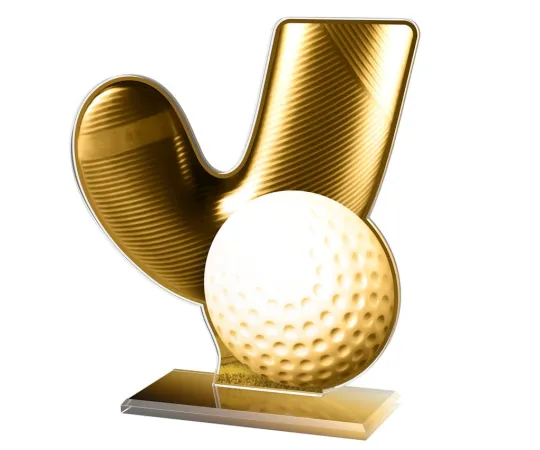 Akrylátová trofej AWF M40 | Pozemní hokej Výška cm: 17,5 - Šířka cm: 16,5 - bronzová