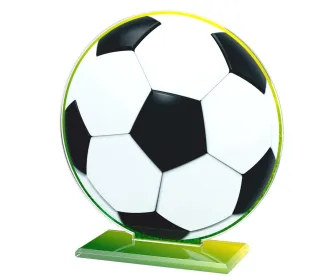 Akrylátová trofej AWF M48 | Fotbal Výška cm: 15,5 - Šířka cm: 14,5 - stříbrná