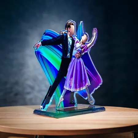 Akrylátová trofej AWF M49 | Tanec Výška cm: 21,5 - Šířka cm: 20,5 - bronzová