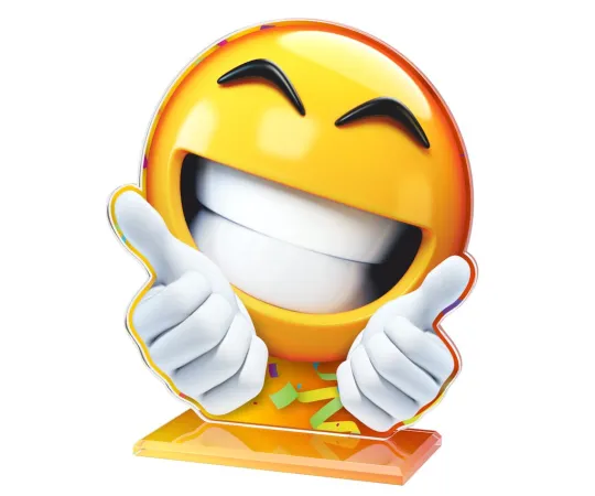 Akrylátová trofej AWF M51 | Dětské Výška cm: 19,5 - Šířka cm: 18,5 - stříbrná