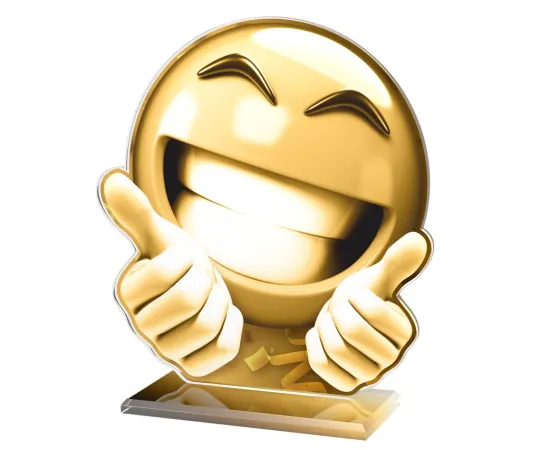 Akrylátová trofej AWF M51 | Dětské Výška cm: 19,5 - Šířka cm: 18,5 - stříbrná