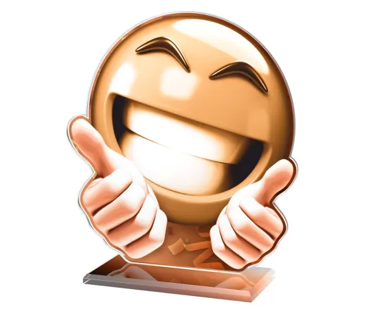 Akrylátová trofej AWF M51 | Dětské Výška cm: 19,5 - Šířka cm: 18,5 - stříbrná