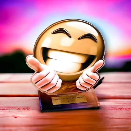 Akrylátová trofej AWF M51 | Dětské Výška cm: 19,5 - Šířka cm: 18,5 - stříbrná