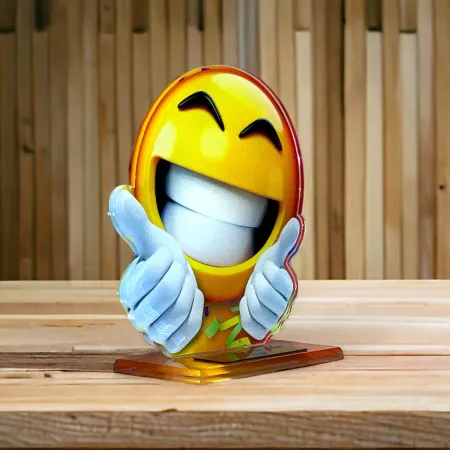 Akrylátová trofej AWF M51 | Dětské Výška cm: 19,5 - Šířka cm: 18,5 - stříbrná