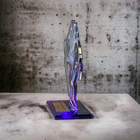 Akrylátová trofej AWF M52 | Tanec Výška cm: 15,5 - Šířka cm: 14,5 - bronzová