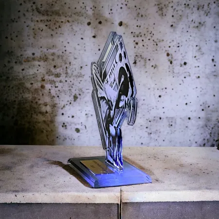 Akrylátová trofej AWF M52 | Tanec Výška cm: 15,5 - Šířka cm: 14,5 - bronzová