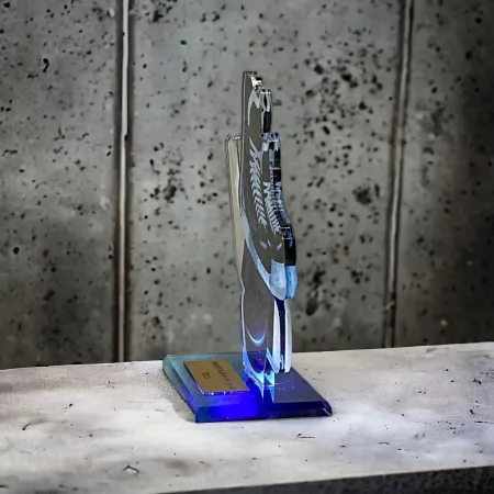 Akrylátová trofej AWF M60 | Hokej Výška cm: 13,5 - Šířka cm: 12,5 - bronzová