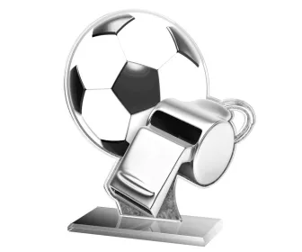 Akrylátová trofej AWF M65 | Fotbal Výška cm: 17,5 - Šířka cm: 16,5 - zlatá