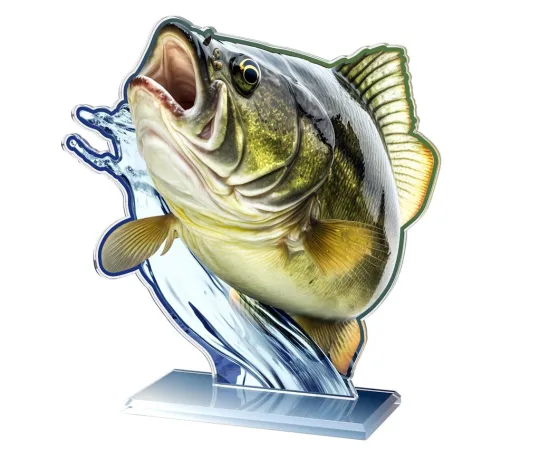 Akrylátová trofej AWF M85 | Rybaření Výška cm: 13,5 - Šířka cm: 12,5 - bronzová