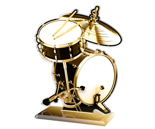 Akrylátová trofej AWF M87 | Hudba Výška cm: 21,5 - Šířka cm: 20,5 - plnobarevná