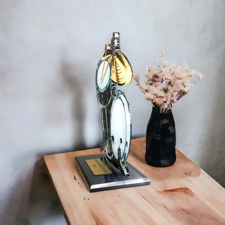 Akrylátová trofej AWF M87 | Hudba Výška cm: 21,5 - Šířka cm: 20,5 - plnobarevná