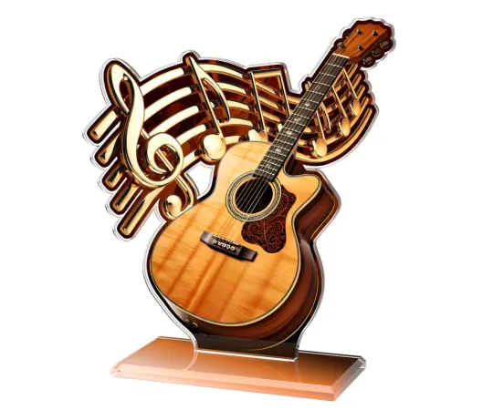 Akrylátová trofej AWF M89 | Hudba Výška cm: 15,5 - Šířka cm: 14,5 - bronzová