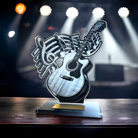 Akrylátová trofej AWF M89 | Hudba Výška cm: 15,5 - Šířka cm: 14,5 - bronzová