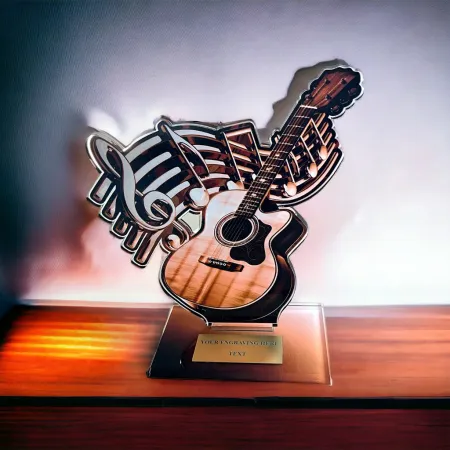 Akrylátová trofej AWF M89 | Hudba Výška cm: 15,5 - Šířka cm: 14,5 - bronzová
