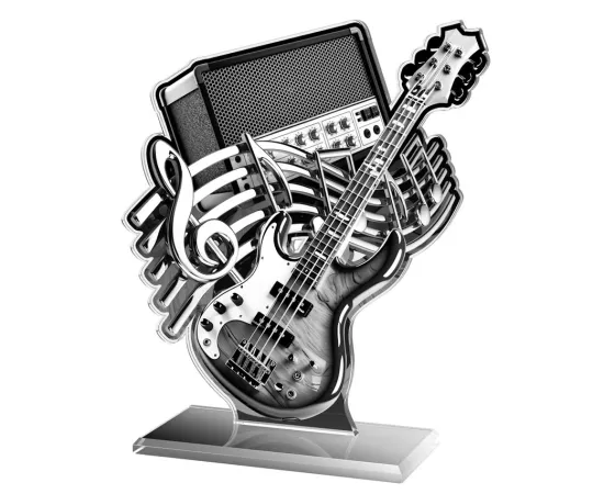 Akrylátová trofej AWF M90 | Hudba Výška cm: 21,5 - Šířka cm: 20,5 - plnobarevná