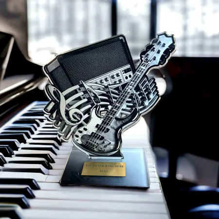 Akrylátová trofej AWF M90 | Hudba Výška cm: 21,5 - Šířka cm: 20,5 - plnobarevná