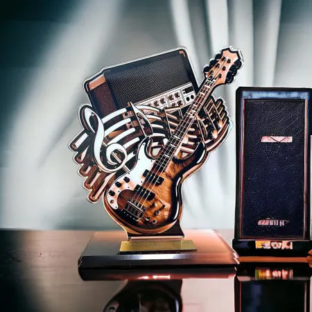 Akrylátová trofej AWF M90 | Hudba Výška cm: 21,5 - Šířka cm: 20,5 - plnobarevná