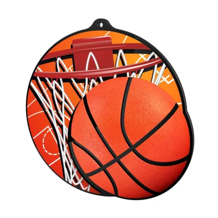 Akrylátová medaile MDABL M03 | Basketball Stuha: ST15, MD průměr: 9