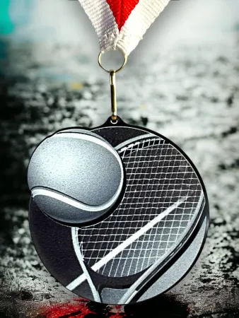 Akrylátová medaile MDABL M04 | Tenis Stuha: ST16, MD průměr: 9