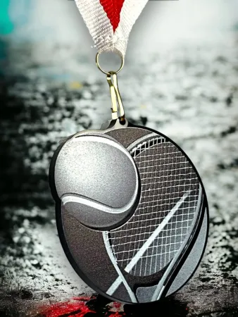 Akrylátová medaile MDABL M04 | Tenis Stuha: ST16, MD průměr: 9