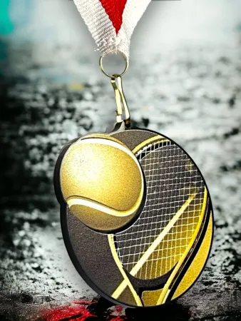 Akrylátová medaile MDABL M04 | Tenis Stuha: ST16, MD průměr: 9