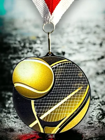 Akrylátová medaile MDABL M04 | Tenis Stuha: ST16, MD průměr: 9