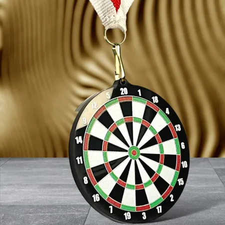 Akrylátová medaile MDABL M06 | Šipky Stuha: ST7, MD průměr: 8