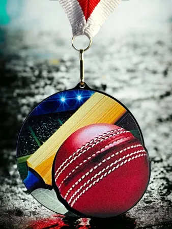 Akrylátová medaile MDABL M13 | Cricket Stuha: ST9, MD průměr: 7