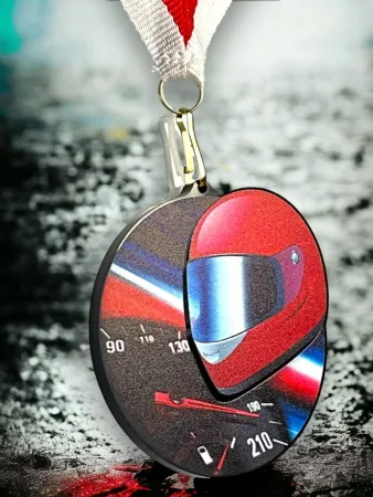 Akrylátová medaile MDABL M16 | Motorsport Stuha: ST17, MD průměr: 7