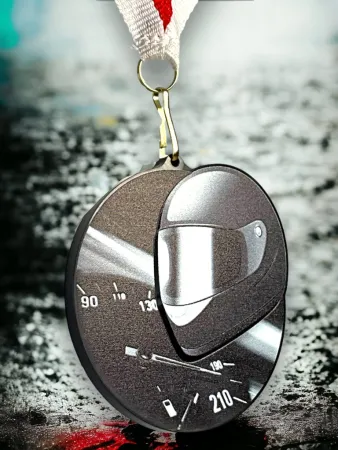 Akrylátová medaile MDABL M16 | Motorsport Stuha: ST17, MD průměr: 7