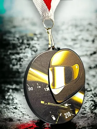 Akrylátová medaile MDABL M16 | Motorsport Stuha: ST17, MD průměr: 7