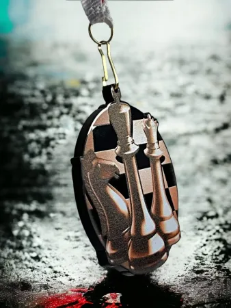 Akrylátová medaile MDABL M19 | Šachy Stuha: ST8, MD průměr: 9