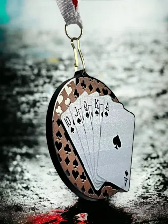 Akrylátová medaile MDABL M20 | Karty Stuha: ST5, MD průměr: 9