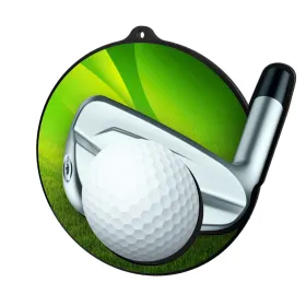 Akrylátová medaile MDABL M22 | Golf Stuha: ST18, MD průměr: 6