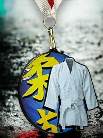 Akrylátová medaile MDABL M23 | Bojová umění Stuha: ST9, MD průměr: 8