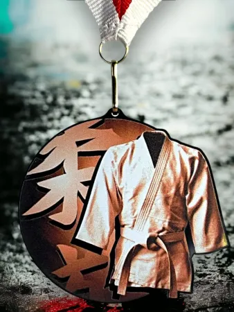 Akrylátová medaile MDABL M23 | Bojová umění Stuha: ST9, MD průměr: 8