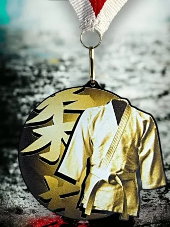 Akrylátová medaile MDABL M23 | Bojová umění Stuha: ST9, MD průměr: 8