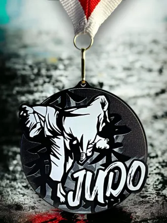 Akrylátová medaile MDABL M25 | Bojová umění Stuha: ST9, MD průměr: 8