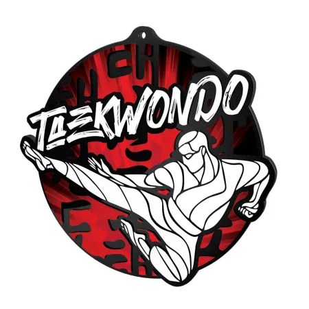 Akrylátová medaile MDABL M29 | Bojová umění Stuha: ST18, MD průměr: 8