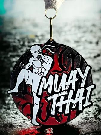 Akrylátová medaile MDABL M28 | Bojová umění Stuha: ST13, MD průměr: 6