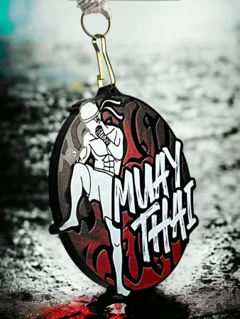 Akrylátová medaile MDABL M28 | Bojová umění Stuha: ST13, MD průměr: 6