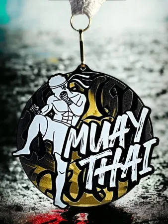 Akrylátová medaile MDABL M28 | Bojová umění Stuha: ST13, MD průměr: 6