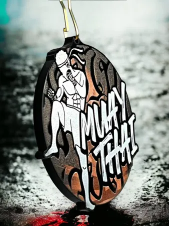 Akrylátová medaile MDABL M28 | Bojová umění Stuha: ST13, MD průměr: 6